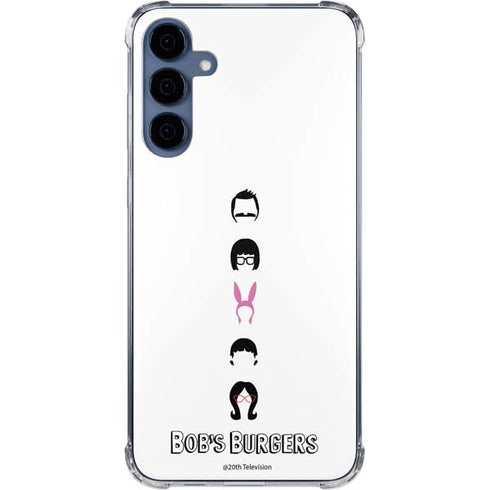 Bobs Burgers Silhouette Galaxy A35 5G Clear Case